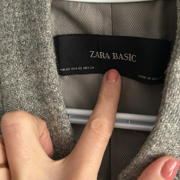 Zara grey wool coat - Picture 2 of 3